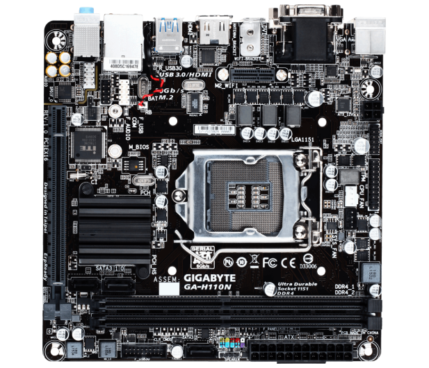 Gigabyte GA-H110N (PCI-E DDR4) - 306693 - zdjęcie 3